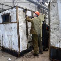 Котел водогрейный  на твердом топливе КВр 1.1